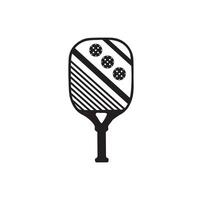 Pickleball paddle Vector Illustration. Pickleball Paddle and Ball Vector,  Clipart of Pickleball, Pickleball Bat and Symbol