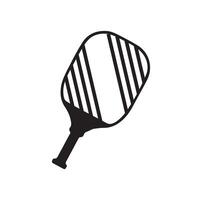 Pickleball paddle Vector Illustration. Pickleball Paddle and Ball Vector,  Clipart of Pickleball, Pickleball Bat and Symbol