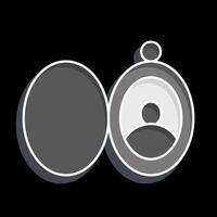 Icon Medallion. related to Jewelry symbol. glossy style. simple design editable. simple illustration vector