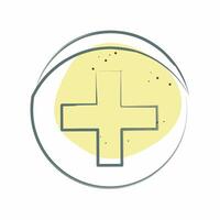 Icon Pharmacy. related to Medical symbol. Color Spot Style. simple design editable. simple illustration vector