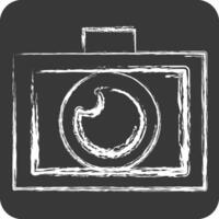 Icon Photo Editor. related to Creative Concept symbol. chalk Style. simple design editable. simple illustration vector