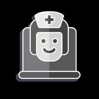 Icon Online Doctor. related to Medical symbol. glossy style. simple design editable. simple illustration vector