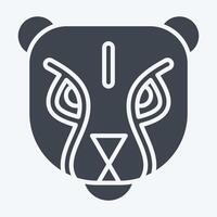 Icon Puma. related to Kenya symbol. glyph style. simple design editable. simple illustration vector