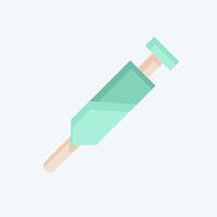 Icon Vaccination. related to Medical symbol. flat style. simple design editable. simple illustration vector