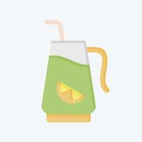 Icon Infused Water. related to Cocktails,Drink symbol. flat style. simple design editable. simple illustration vector