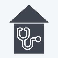 Icon Ambulatory. related to Medical symbol. glyph style. simple design editable. simple illustration vector