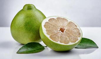 ai generado generado imagenpomelo Fruta cerca arriba alto resolución imágenes foto