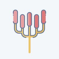 Icon Candelabra Tree. related to Kenya symbol. doodle style. simple design editable. simple illustration vector