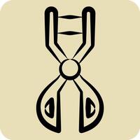 Icon Eyelash Curter. related to Fashion symbol. hand drawn style. simple design editable. simple illustration vector