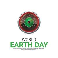 World Earth Day, creative concept,  3d illustration vector