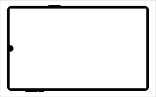 Blank screen tablet frame, Layout of a universal set of devices. UI, tablet mockup for UX for infographics or presentations. vector