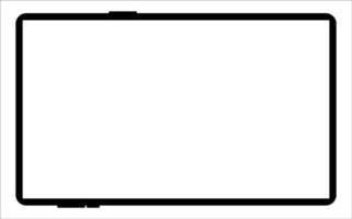 Blank screen tablet frame, Layout of a universal set of devices. UI, tablet mockup for UX for infographics or presentations. vector