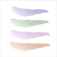 Various kinds of watercolor brushes, vector brushes for drawing