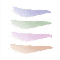 Various kinds of watercolor brushes, vector brushes for drawing