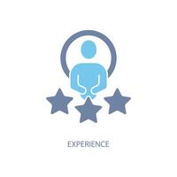 experience concept line icon. Simple element illustration. experience concept outline symbol design. vector