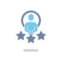 experience concept line icon. Simple element illustration. experience concept outline symbol design. vector