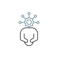 skill concept line icon. Simple element illustration. skill concept outline symbol design. vector