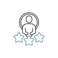 experience concept line icon. Simple element illustration. experience concept outline symbol design. vector