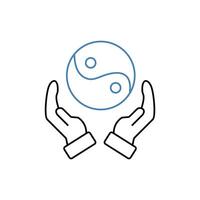 meaning of life concept line icon. Simple element illustration. meaning of life concept outline symbol design. vector