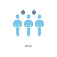 density concept line icon. Simple element illustration. density concept outline symbol design. vector