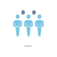 density concept line icon. Simple element illustration. density concept outline symbol design. vector