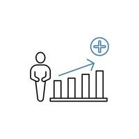 population growth concept line icon. Simple element illustration. population growth concept outline symbol design. vector