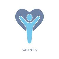 wellness concept line icon. Simple element illustration.wellness concept outline symbol de sign. vector