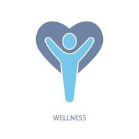 wellness concept line icon. Simple element illustration.wellness concept outline symbol de sign. vector