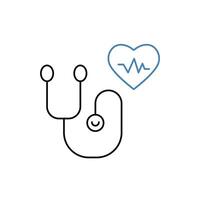 cardio concept line icon. Simple element illustration.cardio concept outline symbol de sign. vector