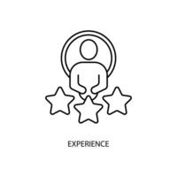 experience concept line icon. Simple element illustration. experience concept outline symbol design. vector