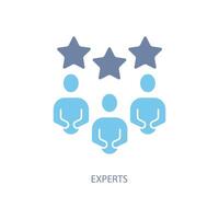 experts concept line icon. Simple element illustration. experts concept outline symbol design. vector