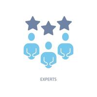 experts concept line icon. Simple element illustration. experts concept outline symbol design. vector