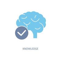 knowledge concept line icon. Simple element illustration. knowledge concept outline symbol design. vector