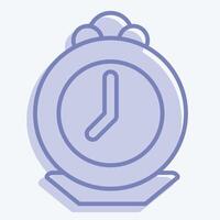 Icon Pocket Watch. related to Jewelry symbol. two tone style. simple design editable. simple illustration vector