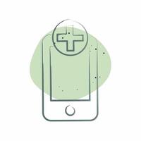 Icon Medical App. related to Medical symbol. Color Spot Style. simple design editable. simple illustration vector