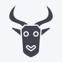 Icon Impala. related to Kenya symbol. glyph style. simple design editable. simple illustration vector