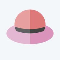 Icon Hat. related to Kenya symbol. flat style. simple design editable. simple illustration vector