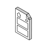 building specifications architectural drafter isometric icon vector illustration