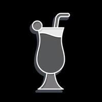 Icon Cocktail 4. related to Cocktails,Drink symbol. glossy style. simple design editable. simple illustration vector