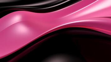 AI generated pink black glossy Abstract Background photo