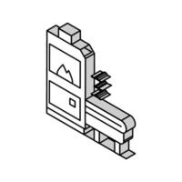 heat treatment manufacturing engineer isometric icon vector illustration