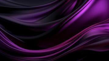 AI generated purple black glossy Abstract Background photo