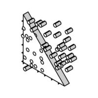 data clustering database isometric icon vector illustration