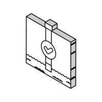 contaminant detection hydrogeologist isometric icon vector illustration