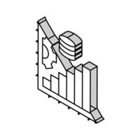 performance tuning database isometric icon vector illustration