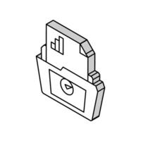 use case analysis isometric icon vector illustration