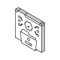 system integration analyst isometric icon vector illustration