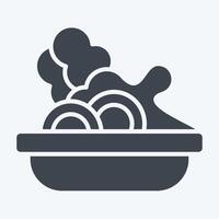 Icon Salad. related to Picnic symbol. glyph style. simple design editable. simple illustration vector