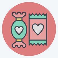 Icon Candy. related to Fast Food symbol. color mate style. simple design editable. simple illustration vector