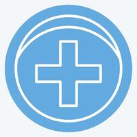 Icon Pharmacy. related to Medical symbol. blue eyes style. simple design editable. simple illustration vector